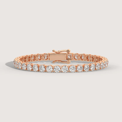 Tennis Armband (Rund - 18K Gelbgold)