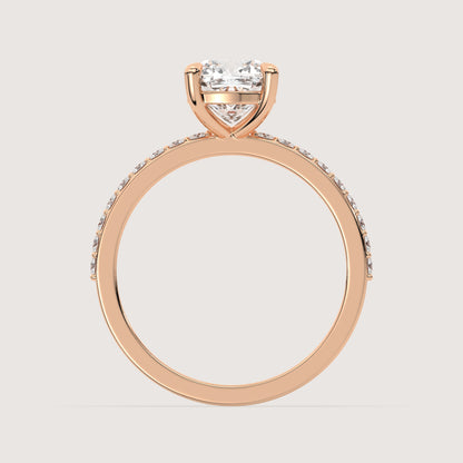Celine - Cushion Solitär Ring