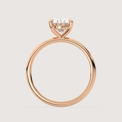 Olivia - Oval Solitär Ring