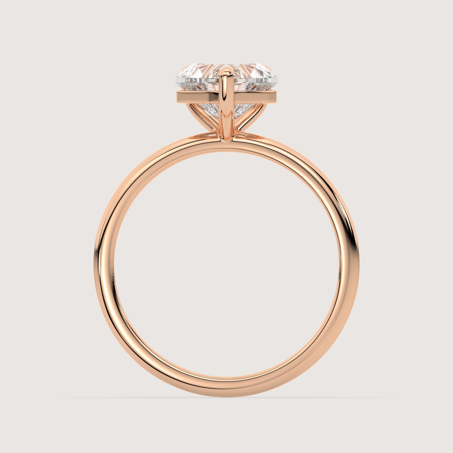 Hannah - Heart Solitär Ring