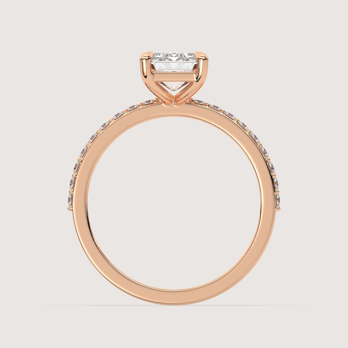 Emma - Emerald Solitär Ring