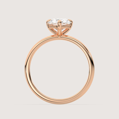 Pia - Pear Solitär Ring