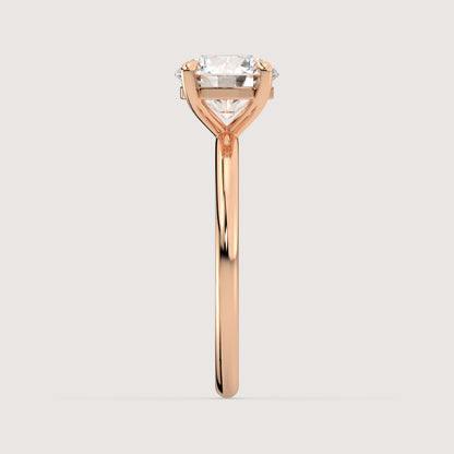 Romy - Round Solitär Pavé Ring