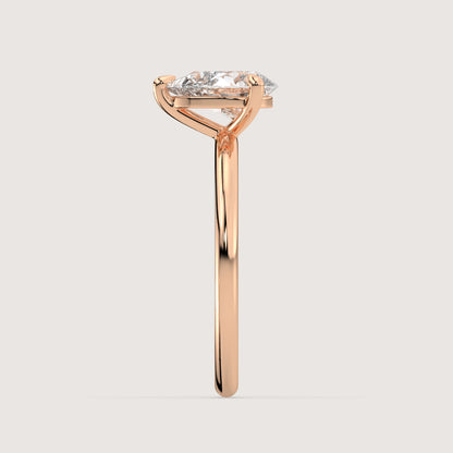 Pia - Pear Solitär Ring