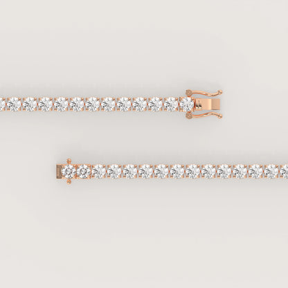 Tennis Armband (Rund - 18K Gelbgold)