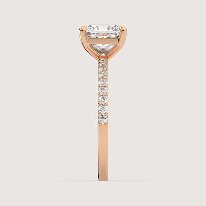 Penelope - Princess Solitär Pavé Ring