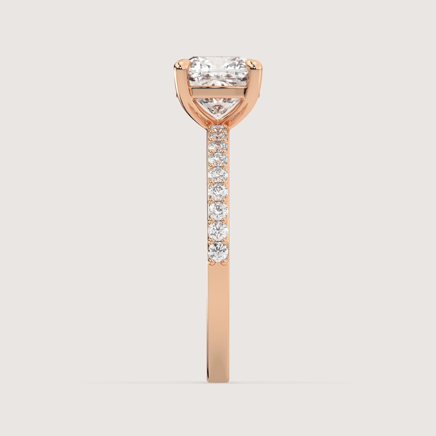 Celine - Cushion Solitär Ring