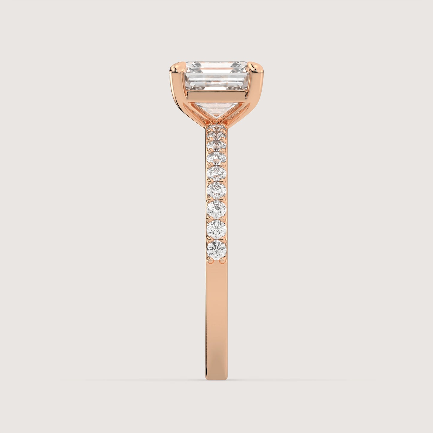 Ana - Asscher Solitär Ring