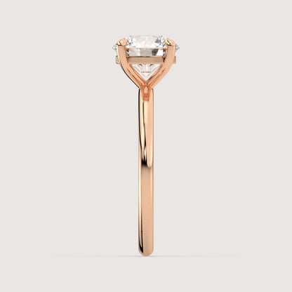 Romy - Round Solitär Pavé Ring