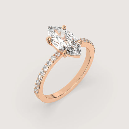 Mary – Marquise Solitär Ring