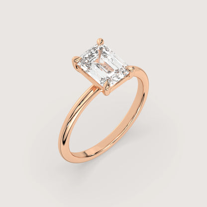 Emma - Emerald Solitär Ring