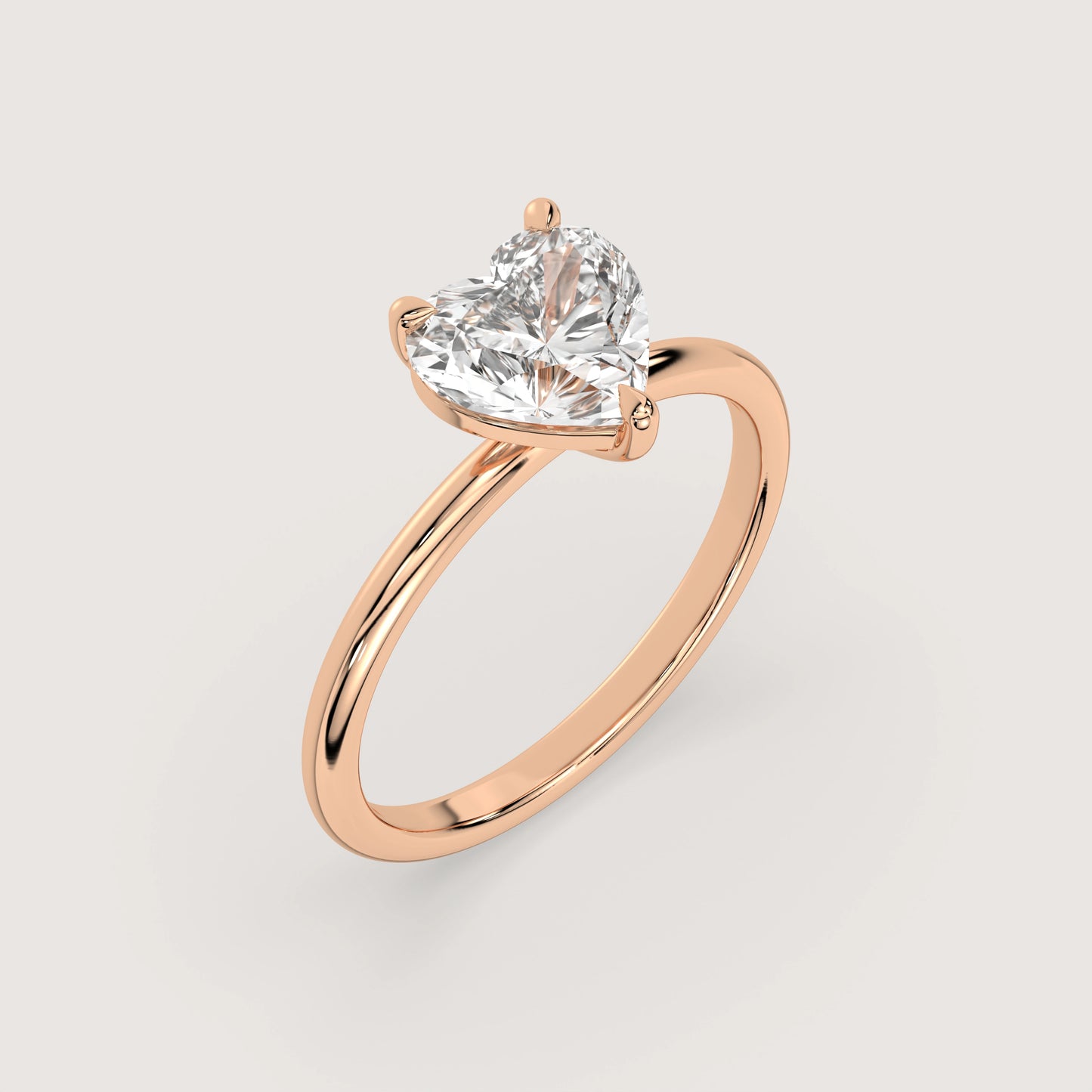 Hannah - Heart Solitär Ring