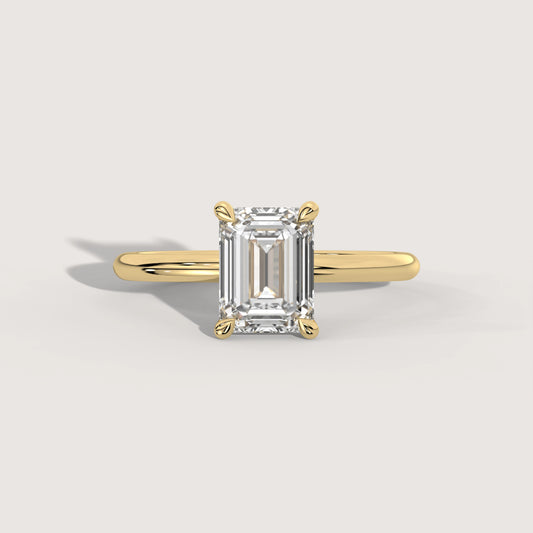 Emma - Emerald Solitär Ring