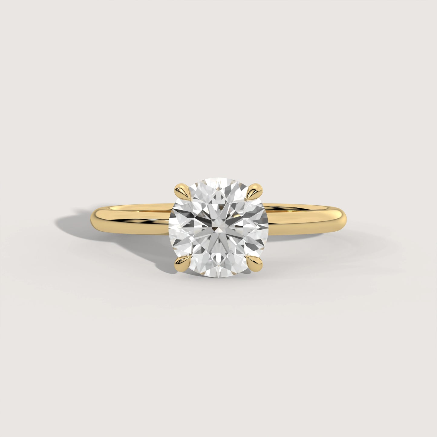 Romy - Round Solitär Ring