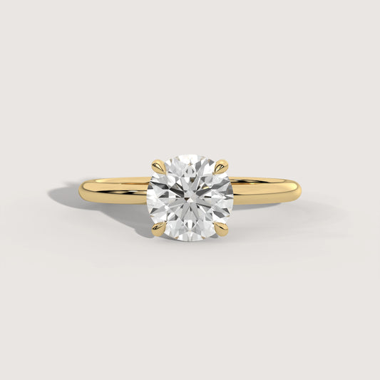 Romy - Round Solitär Ring