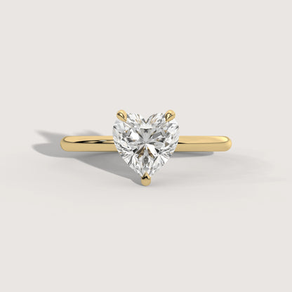 Hannah - Heart Solitär Pavé Ring