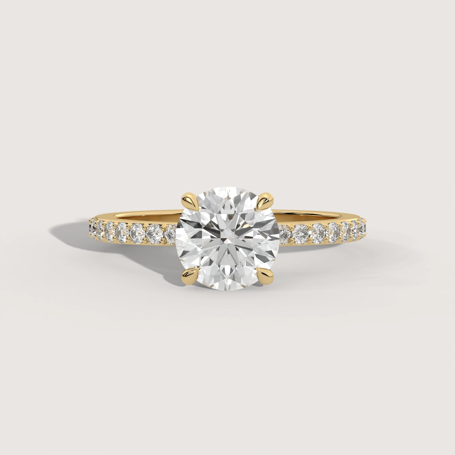 Romy - Round Solitär Ring