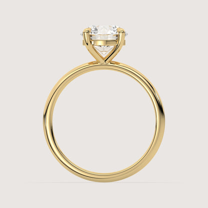 Romy - Round Solitär Pavé Ring