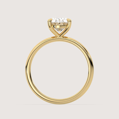 Olivia - Oval Solitär Ring