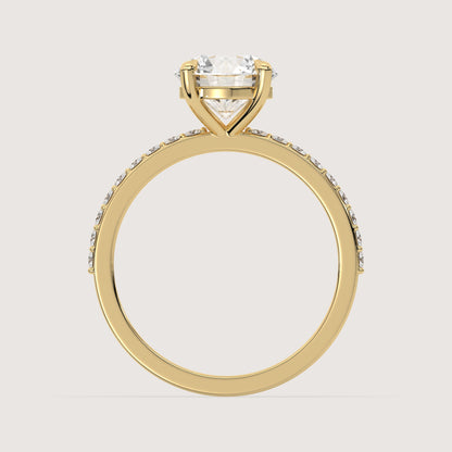 Romy - Round Solitär Ring