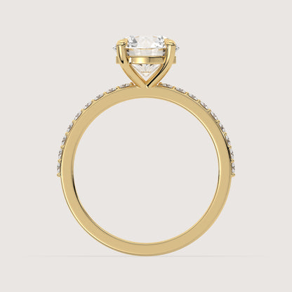 Romy - Round Solitär Ring