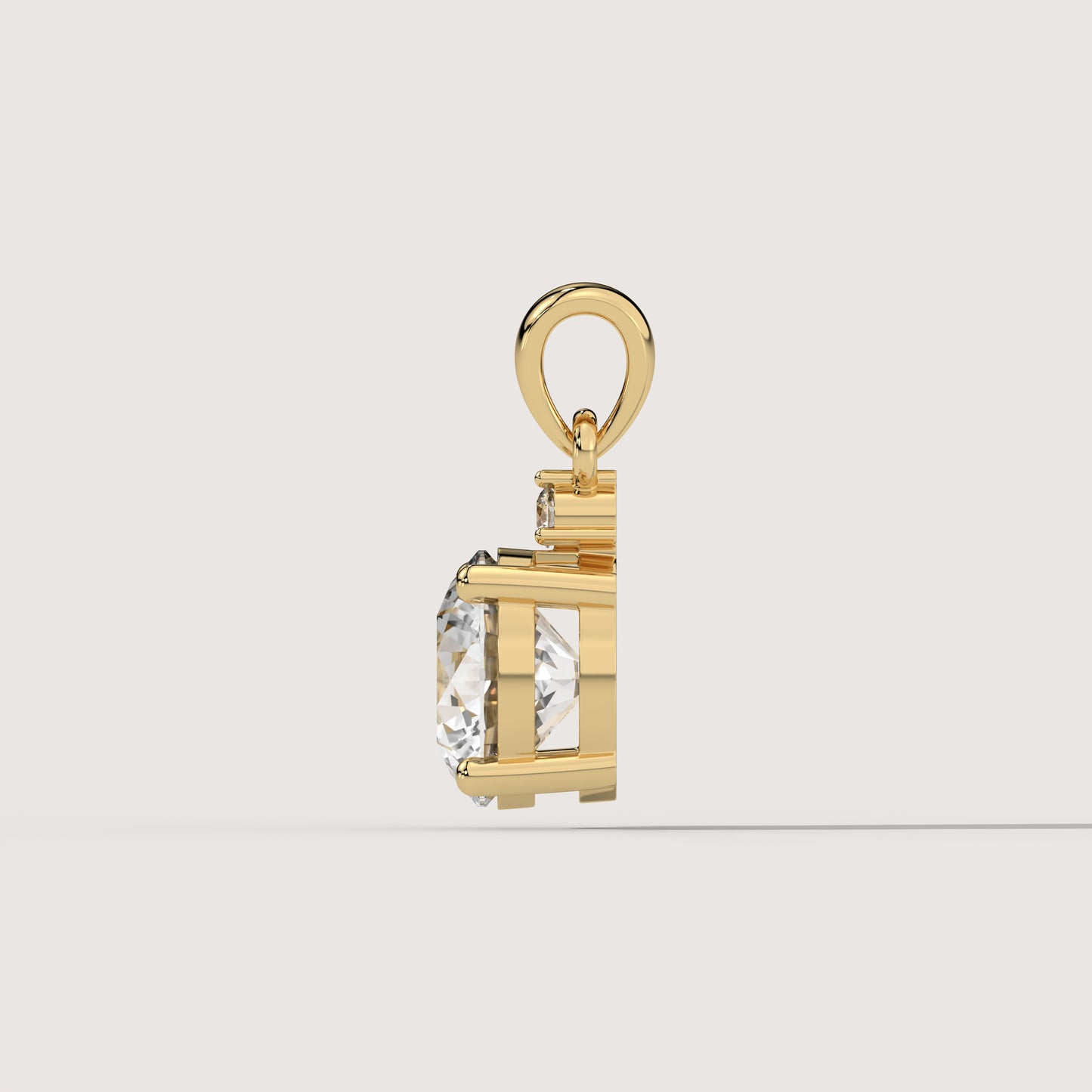 Ana Diamant Anhänger | 18K Gelbgold (sofort lieferbar)