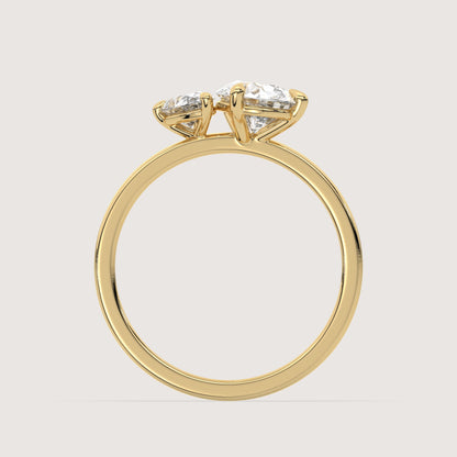 Diana - Pear Toi et Moi Ring