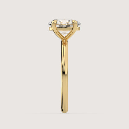 Olivia - Oval Solitär Ring