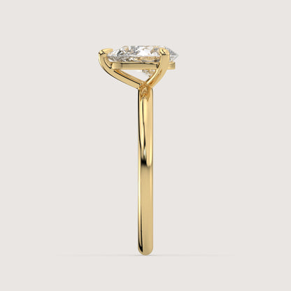 Pia - Pear Solitär Ring
