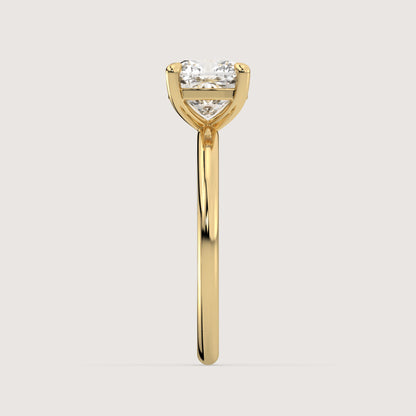 Celine - Cushion Solitär Pavé Ring