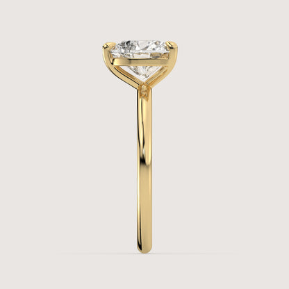 Hannah - Heart Solitär Pavé Ring