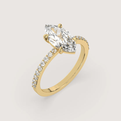 Mary – Marquise Solitär Ring