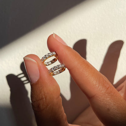 Diamant Creolen 18K Gelbgold